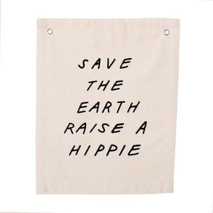 raise a hippie banner