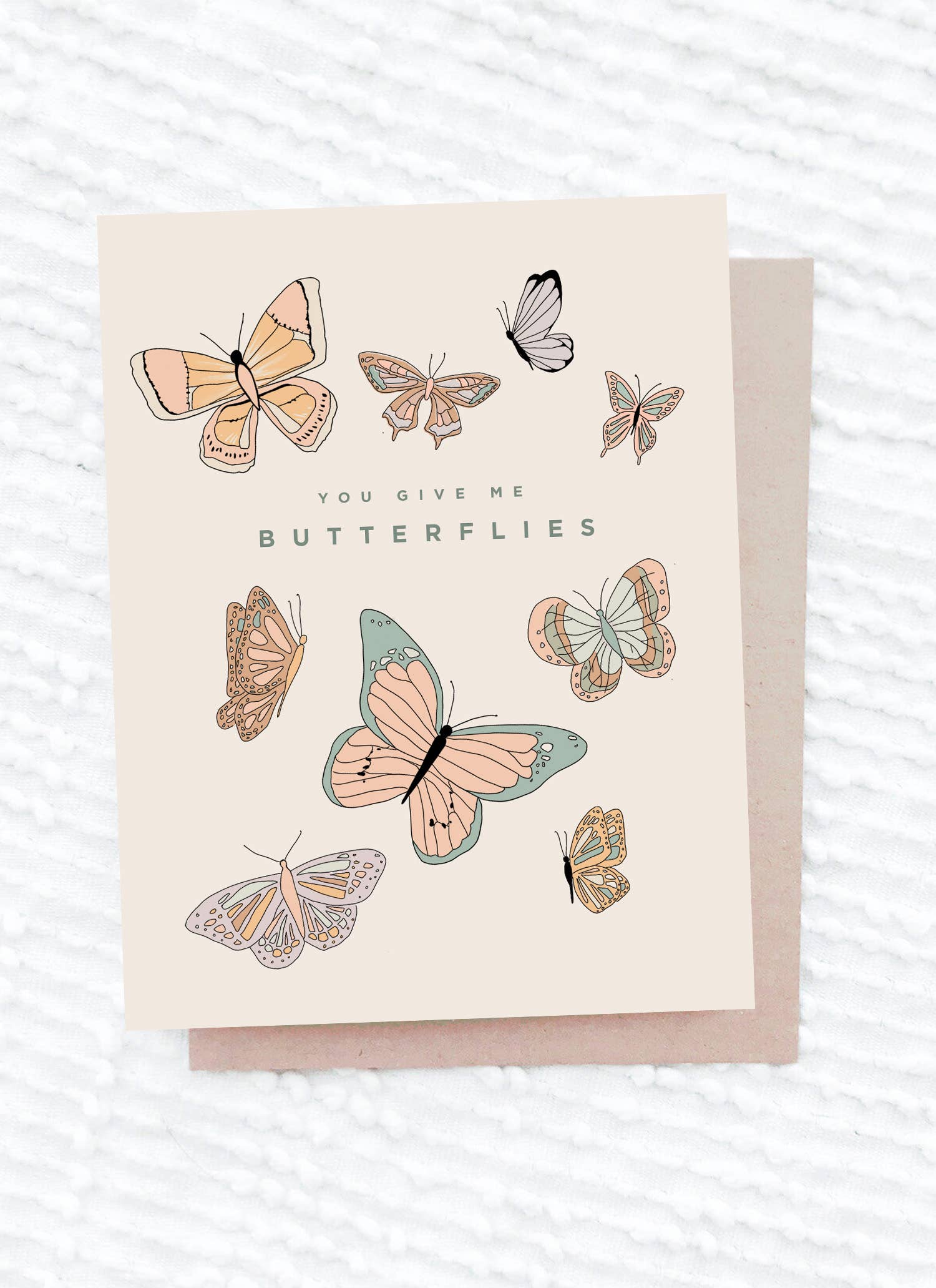 you give me butterflies card