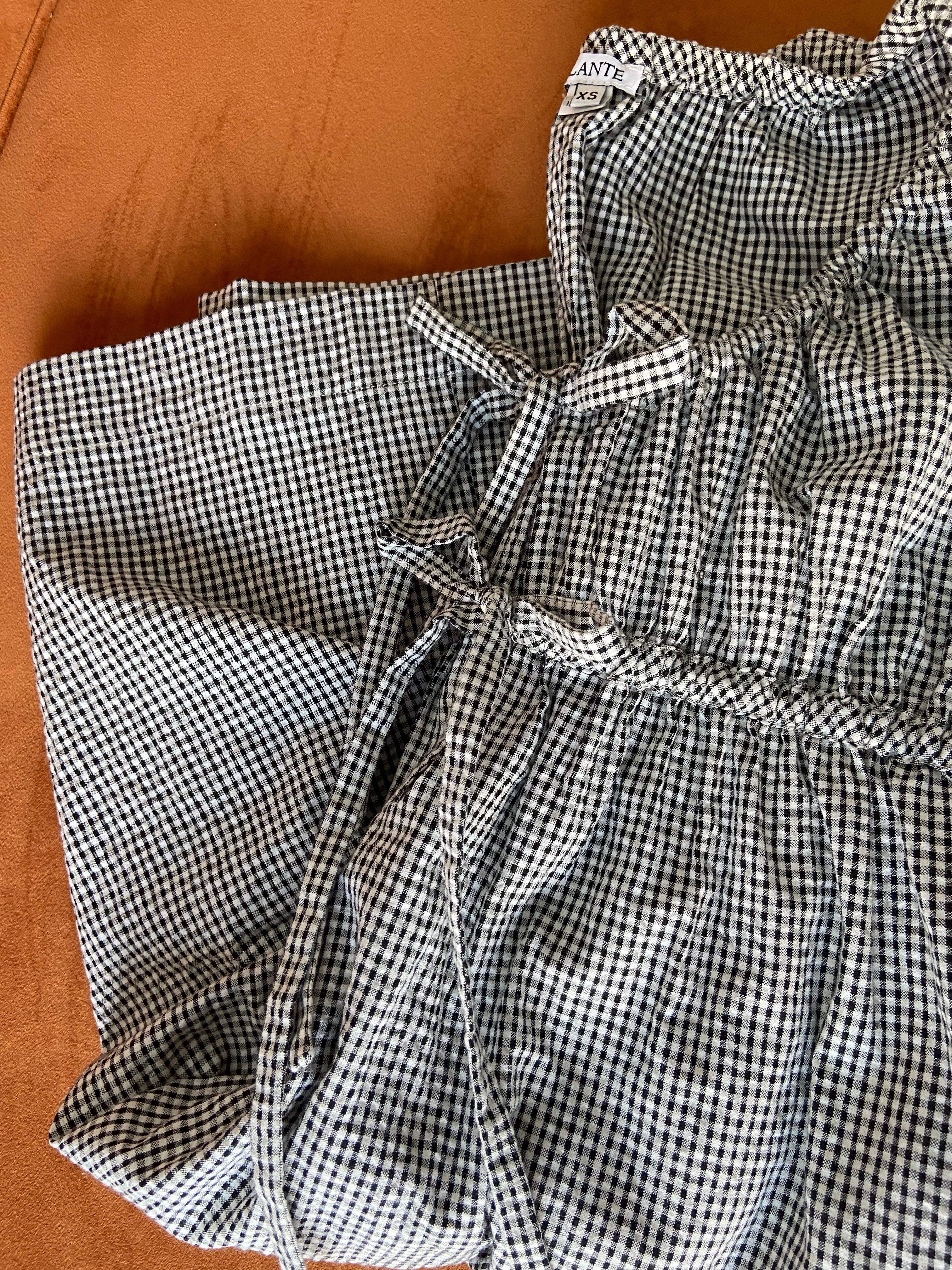 aster dress in gingham